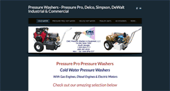 Desktop Screenshot of cmcpressurewashers.com